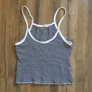 Brandy Melville striped cropped tank